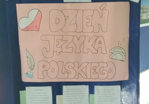 Plakat ilustrujący Dzień języka polskiego
