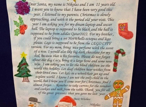 I miejsce w Międzyszkolnym Konkursie "A LETTER TO SANTA CLAUS"