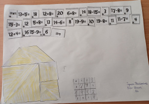 Uczniowie pracujący w parach podczas konkursu Matematyczne Duety.