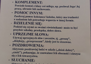 Przykładowe zadania uprzejmości.