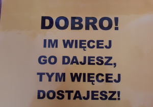 Przykładowy napis na Dzień Życzliwości.