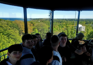 Uczniowie klas 5a i 7b podczas 4 dniowej wycieczki nad morze.