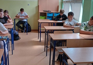 Uczestnicy konkursu "Krok po kroku do Sudoku".