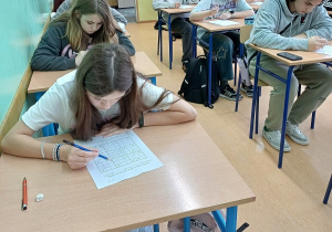 Uczestnicy konkursu "Krok po kroku do Sudoku".