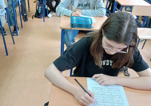 Uczestnicy konkursu "Krok po kroku do Sudoku".