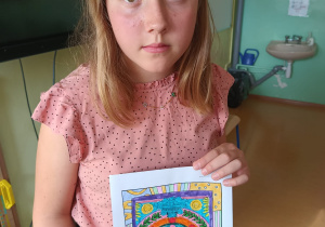 Prace uczniów wykonywane w Dniu Kropki.