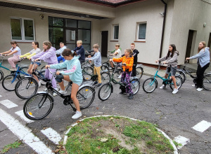Zajęcia w Miasteczku Ruchu Drogowego.