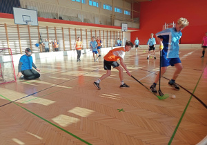 Rozgrywki w unihokeja - Igrzyska Młodzieży Szkolnej.
