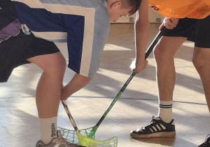 Rozgrywki w unihokeja - Igrzyska Młodzieży Szkolnej.