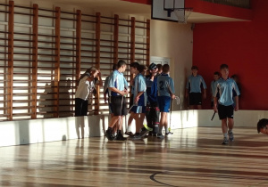 Rozgrywki w unihokeja - Igrzyska Młodzieży Szkolnej.