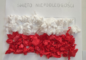 Prace plastyczne związane z 11 listopada.
