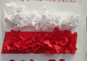 Prace plastyczne związane z 11 listopada.