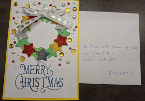 Kartki świąteczne wykonane przez uczniów naszej szkoły.