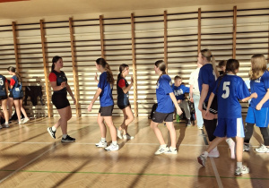 Reprezentacja naszej szkoły w koszykówce w walce o finał.