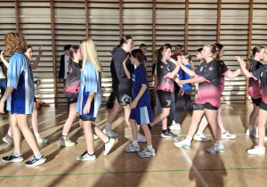 Reprezentacja naszej szkoły w koszykówce w walce o finał.