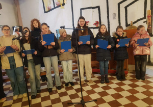 Występ chóru w Parafii Św. Rodziny.
