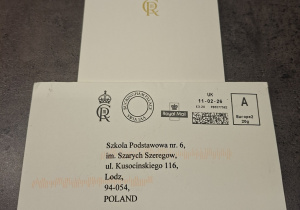 Kartka z podziękowaniami od Jego Królewskiej Mości Karola III.