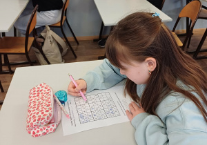 Uczestnicy konkursu "Krok po kroku do Sudoku".
