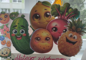 Przedstawienie przygotowane przez klasę 2a pt "JEMY ZDROWO KOLOROWO".